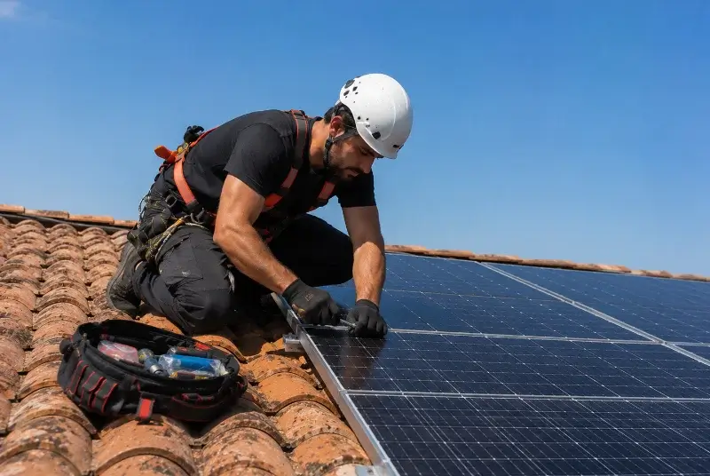 Maintenance et monitoring de panneaux solaires aux Matelles