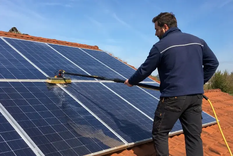 Nettoyage et entretien de panneaux solaires aux Matelles