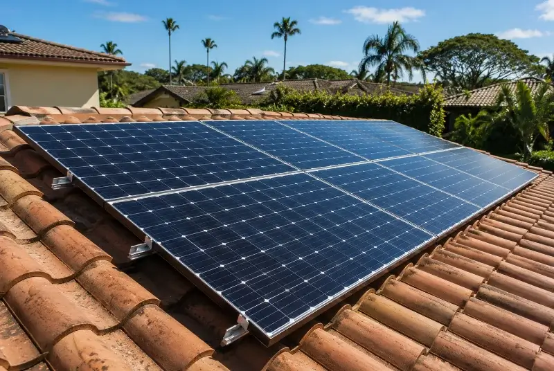 Installation de panneaux solaires aux Matelles